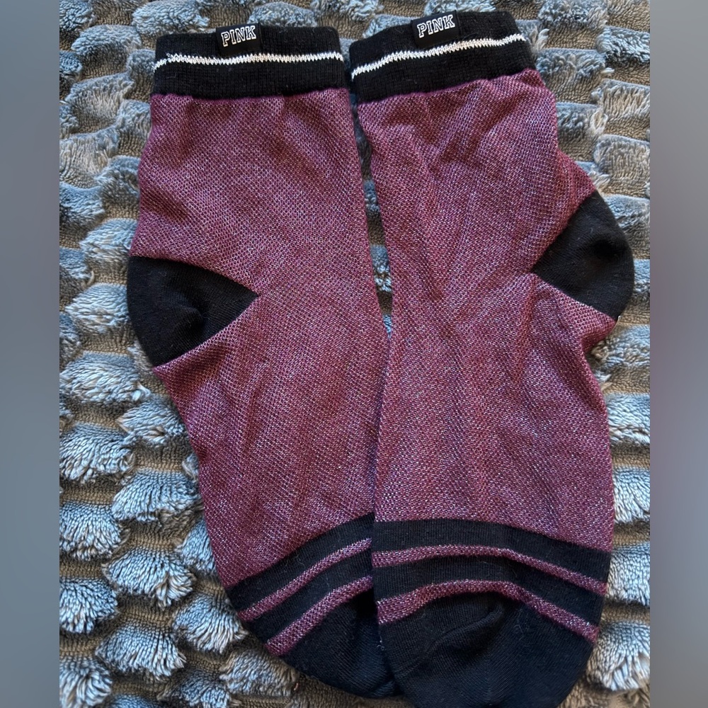 Victoria Secret Pink Sheer Shimmer Socks